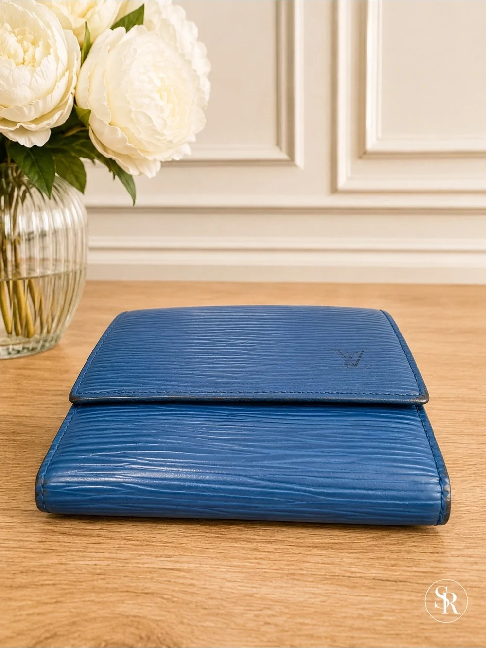 Vintage Louis Vuitton Portefeuille Elise Wallet Toledo Blue Epi Leather